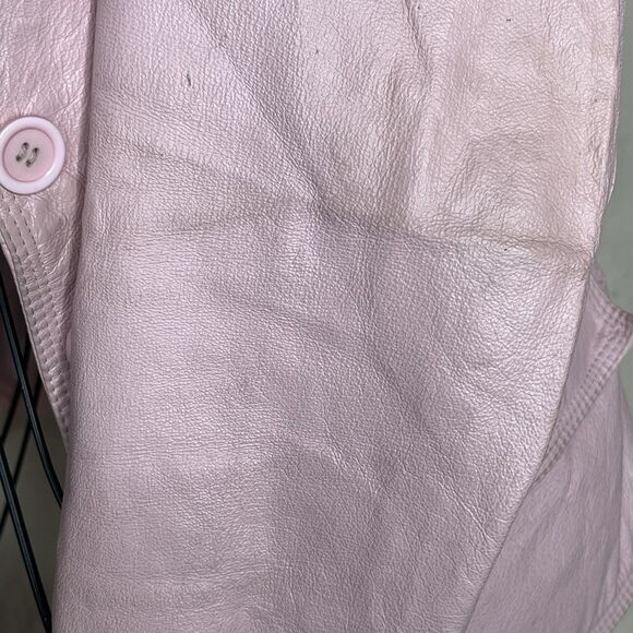 Chadwick’s Pink Leather Jacket Women’s Size 16 - Picture 9 of 9